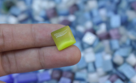 Selected gemstones for making jewelryの写真素材