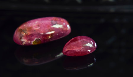 ruby Is red gem Beautiful by natureの写真素材