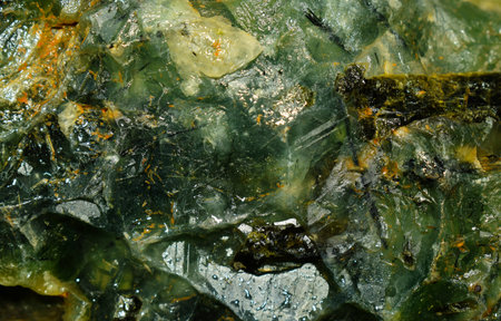 Labradorite gemstone crystal that has Soft green on a natural background