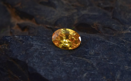 yellowgems yellowsapphire jewelryの写真素材