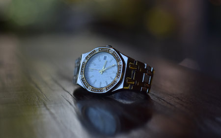 It is a wrist watch.の写真素材