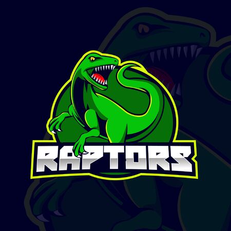 Raptors  e-sports Simple vectorのイラスト素材
