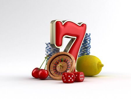 Casino elementsの写真素材