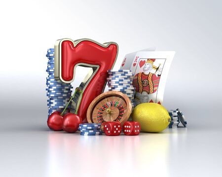 Casino elementsの写真素材