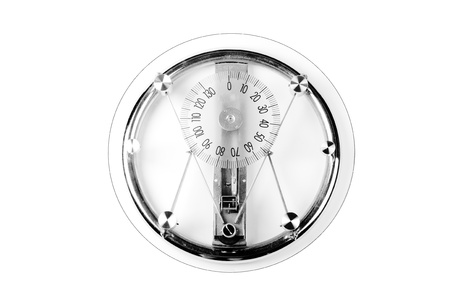 bathroom scale isolated in white 