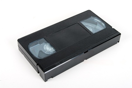 VHS tape isolated on a white background の写真素材