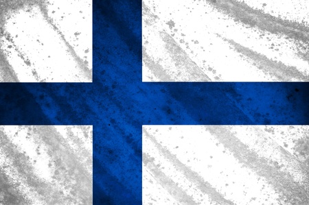 Grunge flag of finlandの写真素材