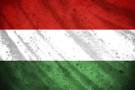 Grunge flag of hungaryの写真素材