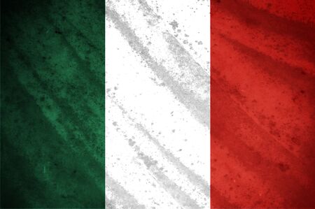 Grunge flag of Italyの写真素材