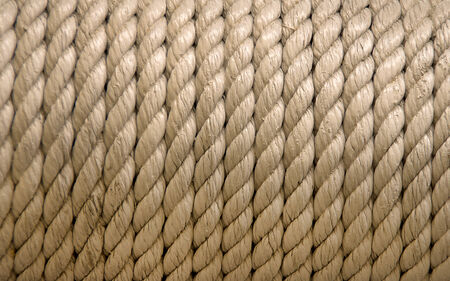 roll of ship ropes as background texture 