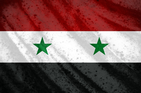 Grunge Syria flagの写真素材