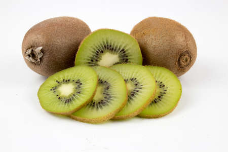 fresh healthy kiwifruitsの写真素材