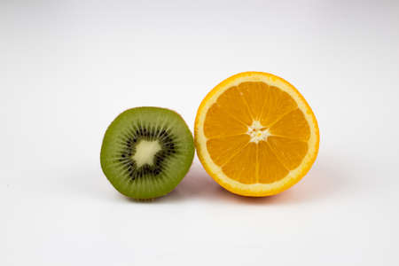 kiwi and orangeの写真素材