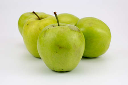 group of fresh applesの写真素材