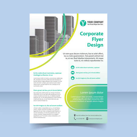 corporate flyer design templateのイラスト素材