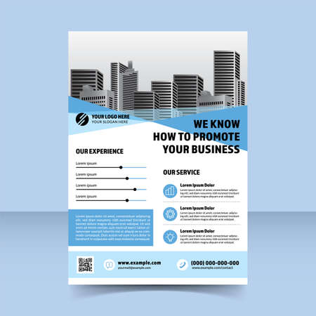 knowledge of how to promote business flyer poster design templateのイラスト素材