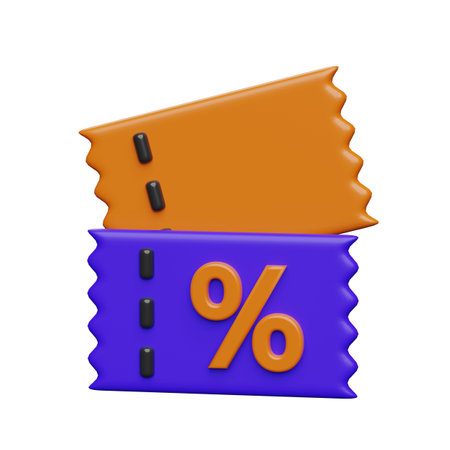 3d voucher discount 3d render illustrationの写真素材