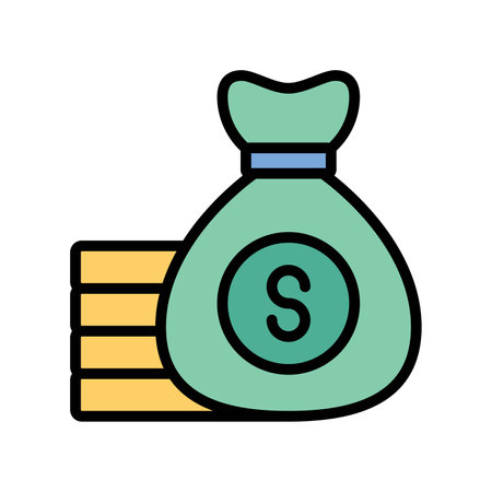 Money bag iconのイラスト素材
