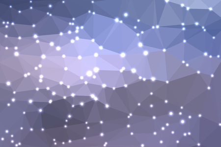 Abstract geometric background consisting of colored triangles with lights in corners.のイラスト素材