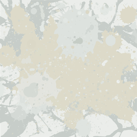 Pastel light gray neutral watercolor paint artistic splashes background, square format.のイラスト素材