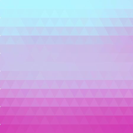 Abstract geometric pink background formed with triangles in rows, square format.