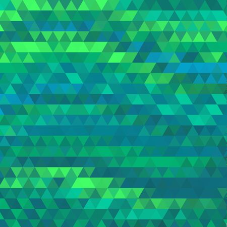 Abstract geometric background consisting of green triangles.