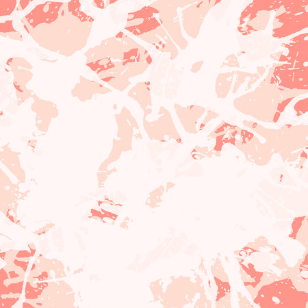 Pastel orange artistic paint splashes, square format.のイラスト素材