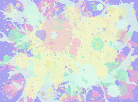 Pastel light neutral watercolor paint artistic splashes background, horizontal format.のイラスト素材