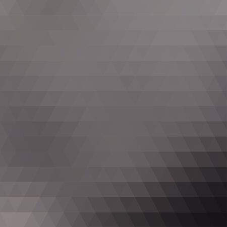 Abstract gray geometric background formed with triangles in rows, square format.のイラスト素材