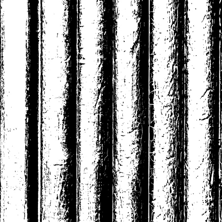 Grunge wood overlay texture. Vector illustration background in black over white, square format.のイラスト素材