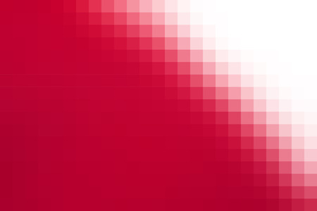 Abstract smooth mosaic tile red and white background, horizontal format.