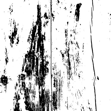 Grunge wood overlay texture. Vector illustration background in black over white, square format.のイラスト素材