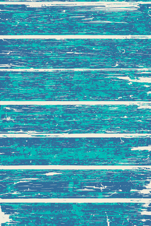Grunge wood overlay vertical texture. Vector illustration background in white, blue and turquoise. Natural rustic distressed backdrop.のイラスト素材