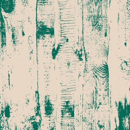 Grunge wood overlay square texture. Vector illustration background in green and beige. Natural rustic distressed backdrop.のイラスト素材