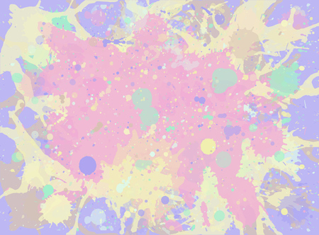 Pastel light neutral watercolor paint artistic splashes background, horizontal format.のイラスト素材