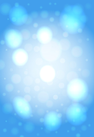 Abstract smooth blur light blue vertical vector background with bokeh lights.のイラスト素材