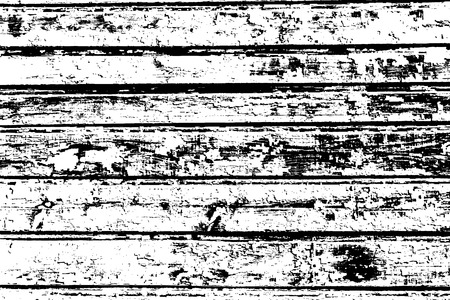 Grunge wood overlay texture. Vector illustration background in black over white, horizontal format.のイラスト素材