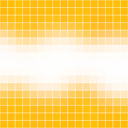Vector abstract mosaic yellow and white tile background, square format.のイラスト素材