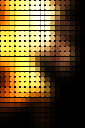 Abstract mosaic yellow and black background with square tiles, vertical format.のイラスト素材