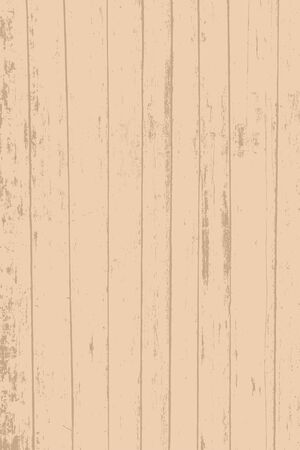 Grunge wood overlay texture. Vector illustration background in light vintage brown color, vertical format.のイラスト素材