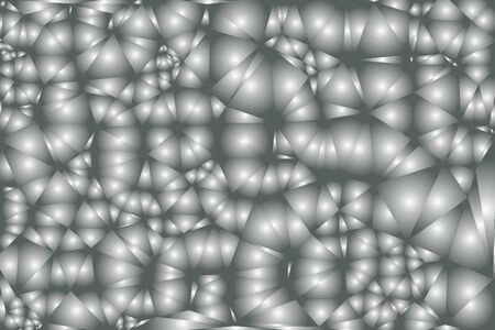 Silver metal gradient bubbles pattern. Abstract modern vector background. Shiny metallic horizontal wallpaper.のイラスト素材