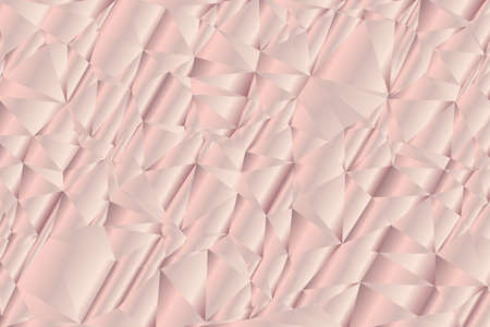 Rose golden gradient bubbles pattern. Abstract modern vector metal background. Shiny metallic horizontal wallpaper.のイラスト素材
