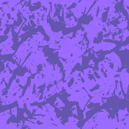 Purple paint splashes seamless pattern, abstract multicolor vector background. Colorful design wallpaper.のイラスト素材