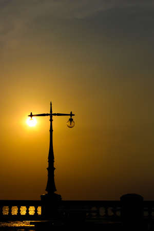 lighting sunsetの写真素材