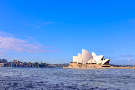OPERA HOUSE, SYDNEY, AUSTRALIA - : View of sydney opera house at sunset.のeditorial素材
