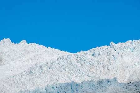Panorama view, Fraz josef Glacier among the mountain view form Roberts Point Track. West coast, New Zealand.の写真素材