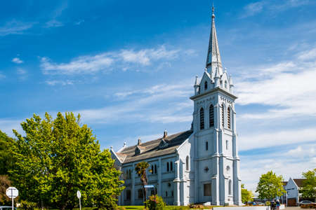 2018 Nov 2nd, New Zealand, Timaru, View of old building in the town.
