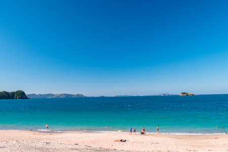 Chathdral cove, Coromandel, New Zealand North Island travelling destination in a beautiful day..の写真素材