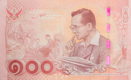 Close up Thai banknotes, Macro 1:1 photography..