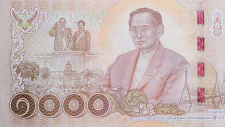 Close up Thai banknotes, Macro 1:1 photography..